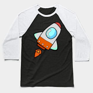 Space Rocket Baseball T-Shirt